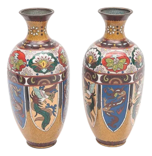 Vintage Japanese Vases, Set of 2