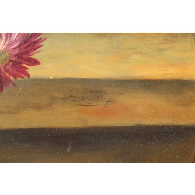 Gold 20th Century Italian Floral Painting For Sale - Image 8 of 12