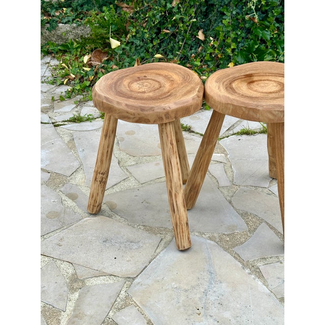 Vintage Brutalist Stools, 1950s, Set of 2 For Sale - Image 12 of 18