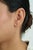Contemporary Natural Diamond Huggie Hoop Earrings in 18k Yellow Gold- A Pair For Sale - Image 10 of 14