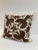 Crewel Work Embroidered Brown Bird Toss Pillow -1 For Sale - Image 4 of 10