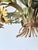 Blue French Polychrome Floral and Wheat Tole 5-Light Chandelier, 1960s For Sale - Image 8 of 18