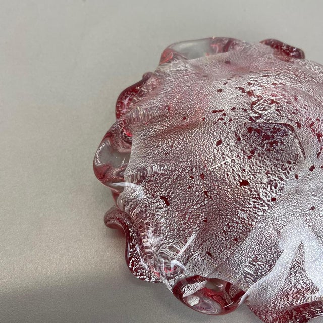 Murano Glass Floral Ashtray from Barovier + Toso, Italy, 1970s For Sale - Image 16 of 18