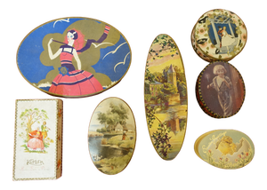 Vintage Chocolate and Confectionery Boxes, 1920s, Set of 7