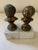 Vintage Brass & Marble Child Busts Bookends - a Pair For Sale - Image 10 of 11