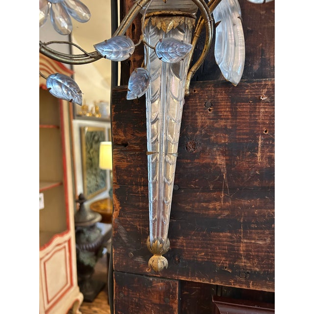 Maison Baguès Gilt Metal and Rock Crystal Parrot-Form Two-Light Wall Sconces -a Pair For Sale In Philadelphia - Image 6 of 11