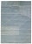 Textile 2020s Moroccan Style Wool Rug Handmade With Geometric Blue Field by Apadana For Sale - Image 7 of 7