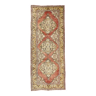 Vintage Turkish Oushak Rug - 04'09 X 11'10 For Sale