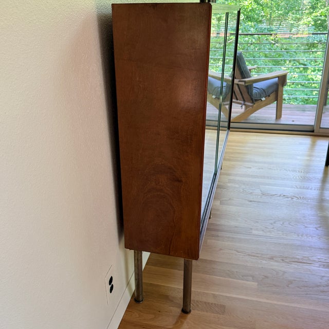 Mid Century Danish Glassfront Bookcase For Sale In Washington DC - Image 6 of 13