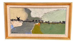 Hans Osswald, Kvarnvägen, 1950s, Oil Painting on Canvas, Framed