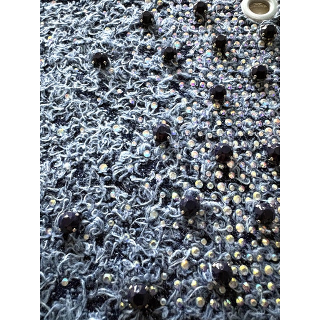 Italian Studded Leather Swatch No 14 Ramponi, Como Italy Winter 2026-2027 Collection 7" x 7" Grommet in one corner The...