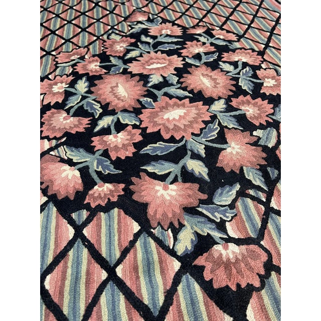 Handwoven Chainstitch Style Rug 5'6" X 8'6" For Sale - Image 10 of 11