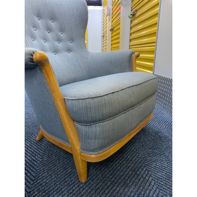 1930s 1930s Swedish Lounge Chair by Gustav Allert For Sale - Image 5 of 8