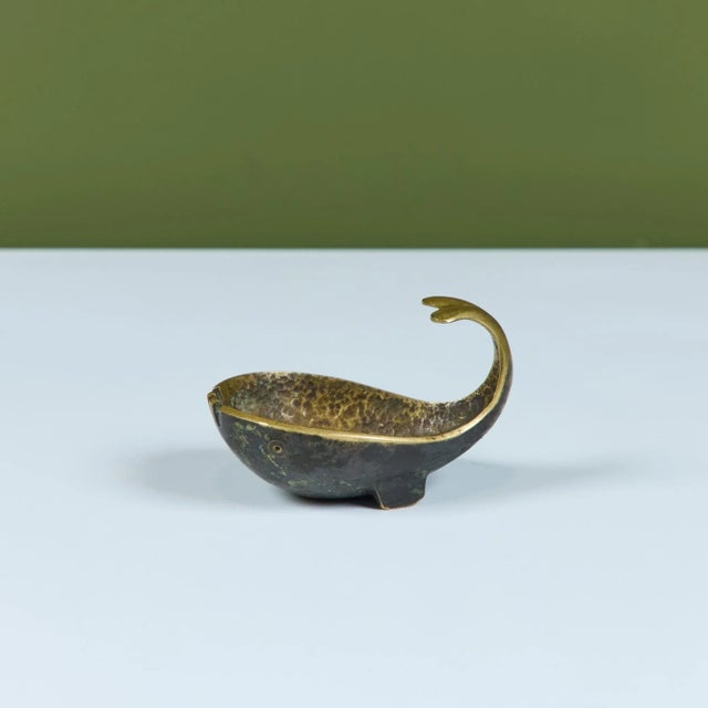 Pal-Bell Bronze Whale Ashtray For Sale - Image 9 of 12
