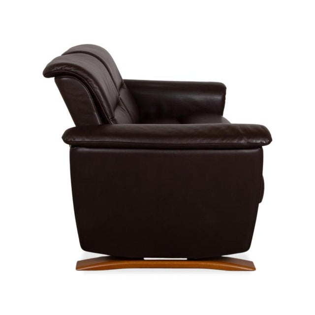 Panorama 2-Seater Sofa in Brown Leather from Stressless For Sale - Image 12 of 15
