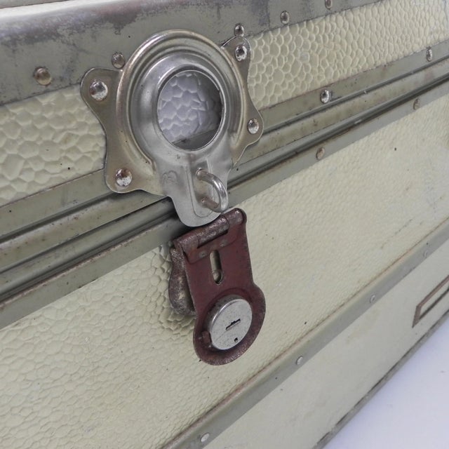 Vintage Aluminum Clad Chest For Sale - Image 11 of 18