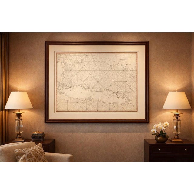 Antique Sea Chart Java Indonesia – Mannevillette Neptune Oriental 1775 This elegant eighteenth-century sea chart of the...