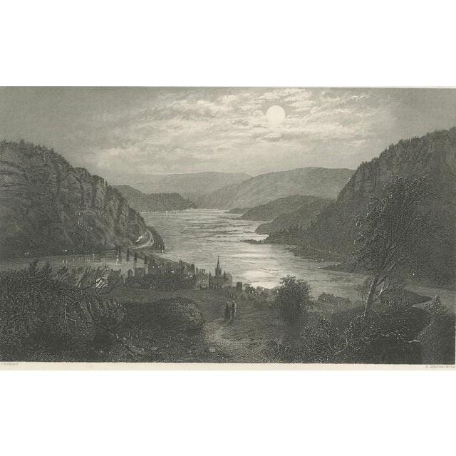 Paper Harper's Ferry by Moonlight, 1800s, Paper For Sale - Image 7 of 9