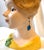 1970's Vintage Mid Century Ceramic Lady Head Vase With Dangle Earrings For Sale - Image 4 of 14