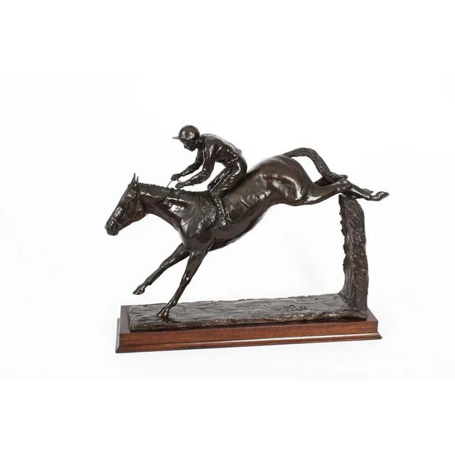 1990s Philip Blacker, Large Figure of Docklands Express, 1993, Patinated Bronze For Sale - Image 5 of 18