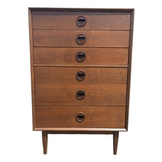 Fully-Refinished Mid Century Jack Cartwright Founders Decorum Tallboy For Sale