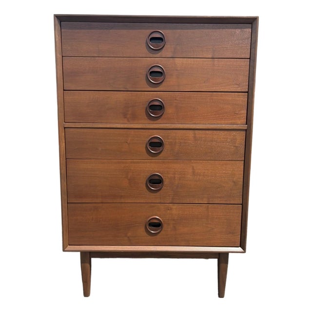 Fully-Refinished Mid Century Jack Cartwright Founders Decorum Tallboy For Sale