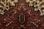 Heriz Rug 7’8” X 10’6” Red Wool Vintage Tribal Hand-Knotted Oriental Carpet For Sale - Image 9 of 15