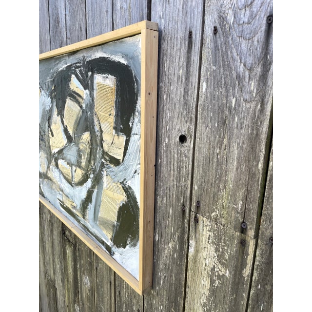 Abstract "On Death & Dying" Contemporary Original Abstract Mixed-Media Painting, Framed For Sale - Image 3 of 11