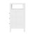 2020s Nora 27 in. W Rectangular Wood 3 Drawer Tall Nightstand with Open Shelf on Top, Textured White For Sale - Image 5 of 8