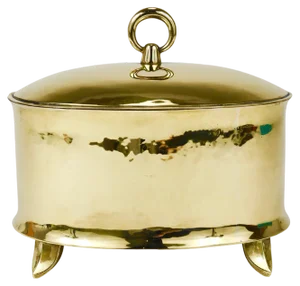 Art Nouveau Brass Box by Otto Prutscher for Melzer & Neuhardt, 1920s