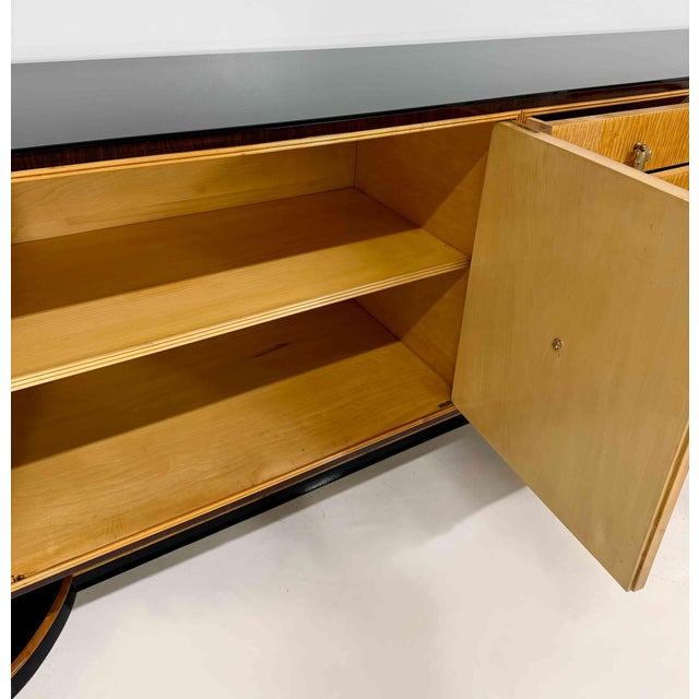 Art Deco Italian Maple Sideboard attributed to Osvaldo Borsani, 1940s For Sale - Image 14 of 16