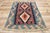 Textile Vintage Persian Shiraz Kilim Rug With Boho Chic Tribal Style 03'10 X 05'03 For Sale - Image 7 of 9