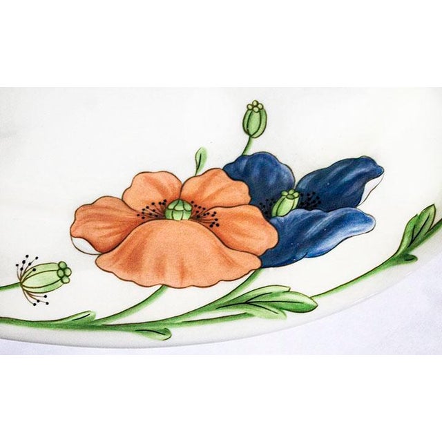 Large Villeroy & Boch oval serving platter in the Amapola pattern measuring 17 1/2" x 11 1/2". One of V & B's prettiest...