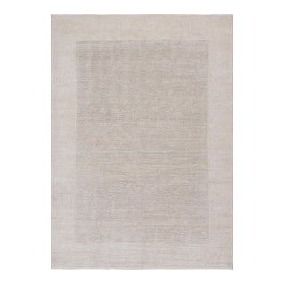 Rug & Kilim’s Contemporary Hemp Rug in Beige and Off-White Tones For Sale