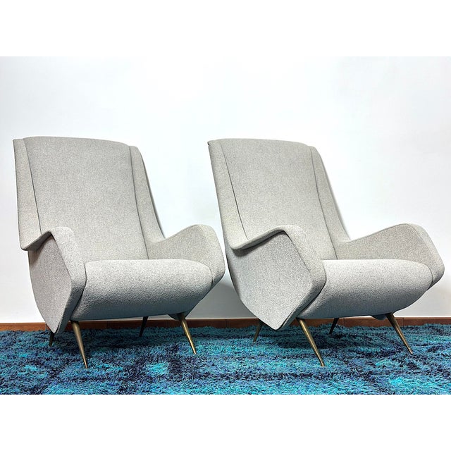1950s Isa Armchairs by Aldo Morbelli, Italy, 1950s, Set of 2 For Sale - Image 5 of 12
