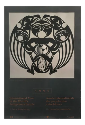 1993 Exhibition Poster, International Year of the World's Indigenous People