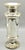 American 19th-Century Mercury Glass Vase Hand Painted For Sale - Image 3 of 9
