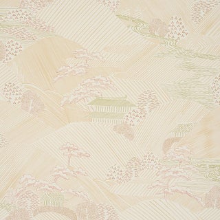 Schumacher Nikko Wallcovering In Neutral For Sale