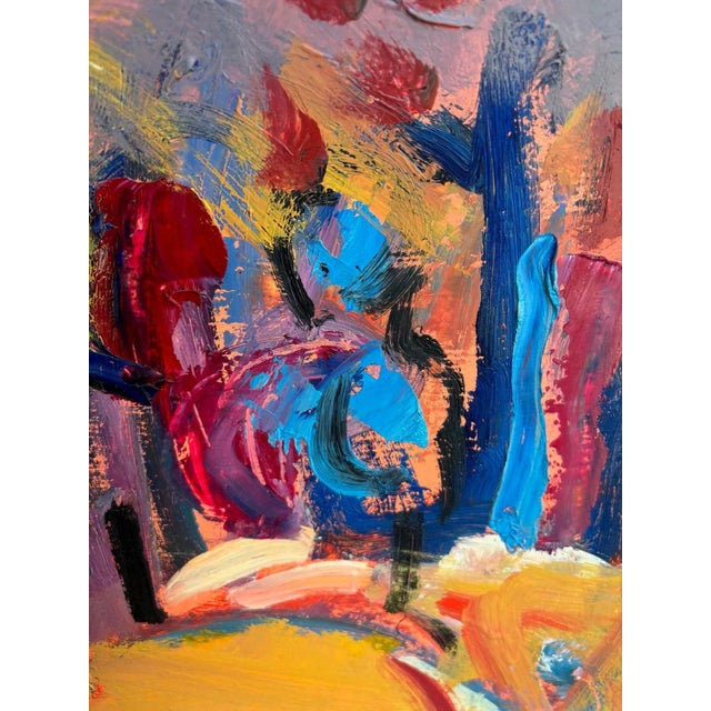 Jean Krillé, Landscape No. 88, Oil on Wood, 1986 For Sale - Image 9 of 10