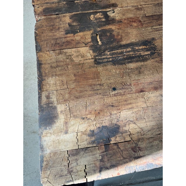Early 20th Century Larger Size John Boos Early 20th Century Butcher Block For Sale - Image 5 of 12