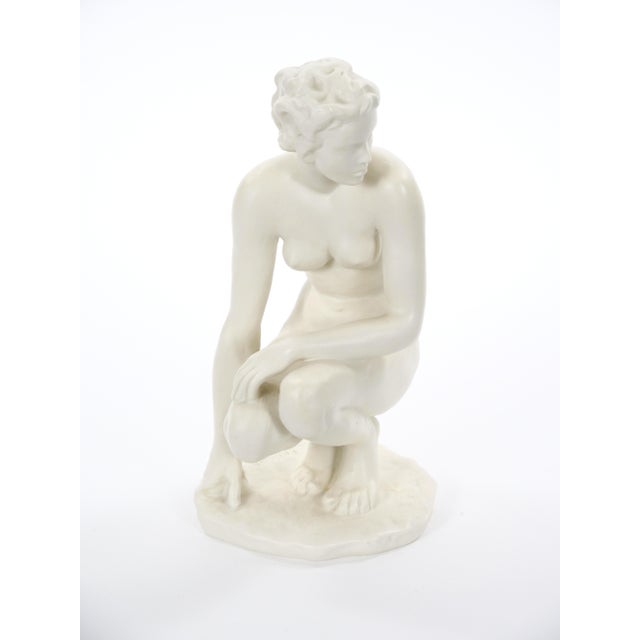 Early 20th Century Rosenthal Porcelain “The Crouching Woman” by Fritz Klimsch For Sale - Image 10 of 10