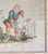 19th Century French Chinoiserie Chinese Export Style Watercolor Painting For Sale - Image 11 of 18