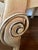 Pair of Vintage Scrolled Side Chairs in the Style of Art Nouveau For Sale - Image 9 of 11