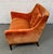 Mid-Century Modern Lounge Chair With Orange Velvet Upholstery For Sale - Image 15 of 17