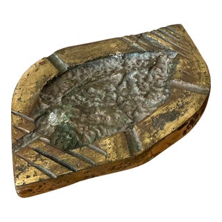 Vintage Brutalist Leaf Ashtray For Sale