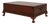 Ralph Lauren Leather Studded Claw Foot Coffee Table For Sale