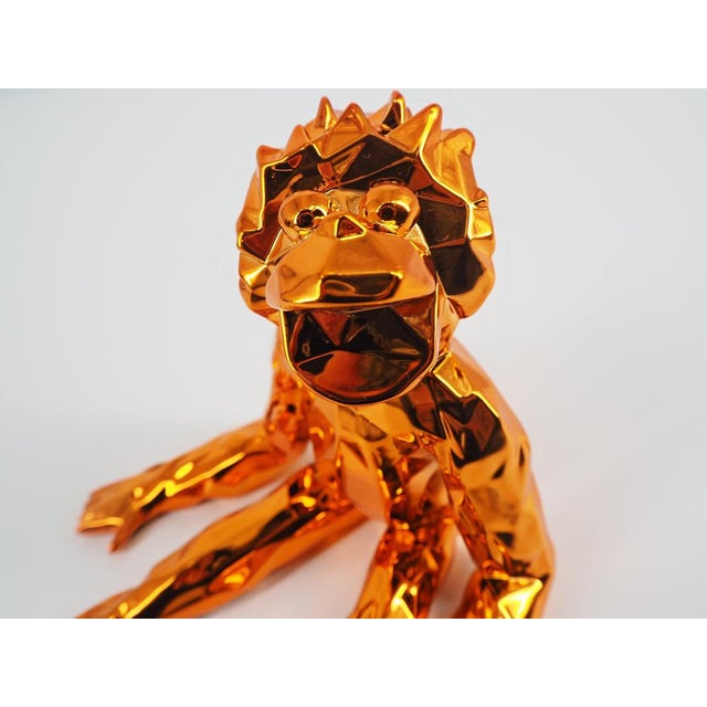 Orange Resin Jean-Marc Spirit from Richard Orlinski For Sale - Image 6 of 8