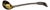 Silver Sugar Spoon with Animal Figure Engraved For Sale