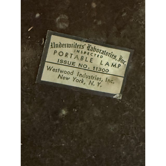 Vintage Cast Metal Cherub & Crystal Table Lamp by Westwood Industries, New York For Sale In Greensboro - Image 6 of 6