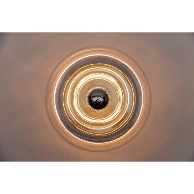Mid-Century Modern Glass Donut Wall or Ceiling Lamp, Germany, 1960s For Sale - Image 9 of 10
